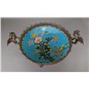 Image 2 : Chinese Cloisonne Centre Piece with Bronze Dragon