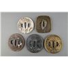 Image 1 : Five Pieces of Japanese Sword Tsuba