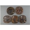 Image 1 : Five Pieces of Japanese Sword Tsuba