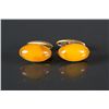 Image 1 : Pair of Amber Cuff Links