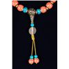 Image 2 : Fine Tibet Red Coral w/ Turquoise Gilt Necklace