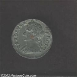 Charles II Pattern Farthing 1684, Seaby 3395. A fascinating pattern struck in tin with a copper cent