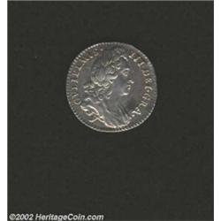 William III Sixpence 1696, York Mint, Laureate bust right/Cross of four crowned shields, KM-484.7, n