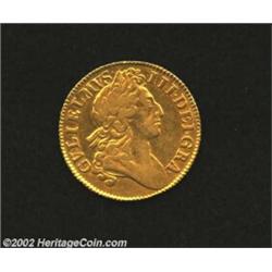 William III Gold Guinea 1700, KM498.1, Nice Very Fine, an attractive example with a trace of luster.