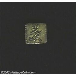 Bunsei Isshu Kin (1824-32), C17, base gold issue, Rare! Bold Nearly XF. Important notice: We expect.