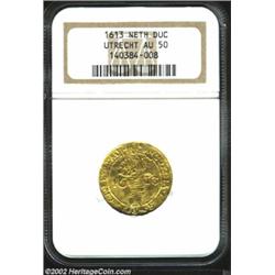 Utrecht. Gold Ducat 1613/0, KM7, AU50 NGC. Important notice: We expect to be auctioning lots at the.