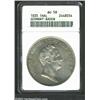 Baden. Leopold Thaler 1835, KM195.2, AU58 ANACS, reverse rim imperfection to the left of 6 o'clock..
