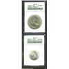 Prussia. Wilhelm 1/6 Thaler 1863A, KM487, MS65 ANACS; and Wilhelm Thaler 1868A, KM494, MS63 ANACS. B