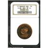 Prussia. Goetz Pattern 2 Marks 1913 in bronze, unlisted in KM in this metal, PF64 NGC. Wilhelm II//E