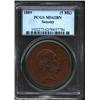 Image 1 : Saxony. Albert commemorative bronze 5 Marks 1889, KM1249a, MS62 Brown PCGS. 800th Anniversary of the