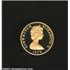 Image 1 : Elizabeth II Gold 50 Pounds 1975, KM8, Proof, lightly patinated with smudges and shiny spots over bo