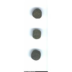 Sceat trio as follows: Eanred base AR Sceat ND (810-854 A.D.), S-859, VF; Aethelred II AE Sceat ND (