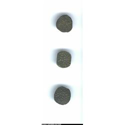 Sceat trio as follows: Eanred base AR Sceat ND (810-854 A.D.), S-859, VF; Aethelred II AE Sceat ND (