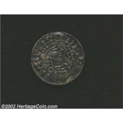 Late Anglo-Saxon, Edward the Confessor. Pointed Helmet AR Penny ND (1042-1066 A.D.), Bearded bust ri