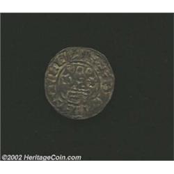 Norman Kings, William II. Cross Voided AR Penny ND (1087-1100 A.D.), Crowned facing bust between two