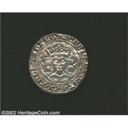 House of Lancaster, Henry VI. AR Annulet Groat ND (1422-27), Crowned facing bust with annulets at ne