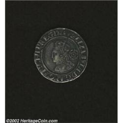 Elizabeth I. Third Issue sixpence 1561, Crowned bust left with rose behind/Cross over shield, S-2561