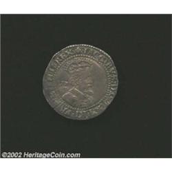 James I. Sixth Bust Sixpence 1624, Crowned bust right with value behind/Date over shield, S-2670, VF