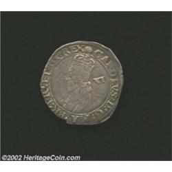 Charles I. Sixpence ND (1625-42), Crowned bust left/Cross over shield, S-2802, Fine with obverse scr