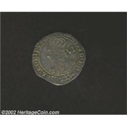 Charles I. Sixpence ND (1625-42), Crowned Briot's style bust left/Cross over shield, S-2805, VF. Imp