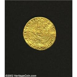 Edward III gold Half-Noble ND (1361-69), King in ship/Ornamental cross, S-1506, good VF. Important n