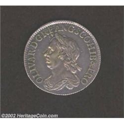 Oliver Cromwell Shilling 1658, ESC1005, S3228, SC-OCSH005, KM-A207, XF, glossy, well struck surfaces