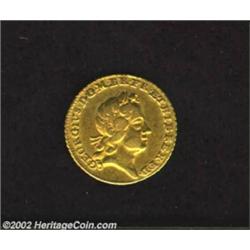 George I Gold 1/4 Guinea 1718, KM555, Nearly VF.Ex: Schulman March 19/21, 1968, lot 2119. From the H