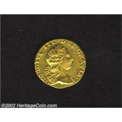 George III Gold 1/4 Guinea 1762, KM592, XF, a nice coin with some remaining luster!Ex: Stack's April