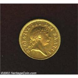 George III Gold 1/2 Guinea 1804, KM651, VF with slight obverse scuffing. From the Hans A. Land Colle