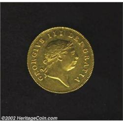 George III Gold 1/2 Guinea 1808, KM651, Nice AU, very attractive.Ex: Stacks. From the Hans A. Land C