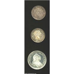 George III Bank Token Coinage 3 Shillings 1811, KM-Tn4, Choice BU, plus 1 shilling 6 pence bank toke