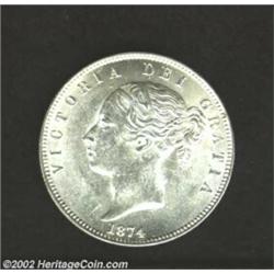 Victoria Halfcrown 1874, KM756, Uncirculated, first year of type. Important notice: We expect to be.