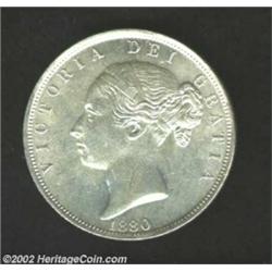 Victoria Halfcrown 1880, KM756, Uncirculated, frosty-white surfaces. Important notice: We expect to.