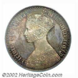 Victoria Gothic Crown 1847, Crowned bust left/Cross of four crowned shields, SP-3883, SC-VGCR.070, K