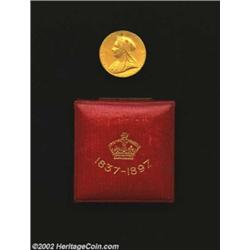 Victoria Gold Medal 1897, struck to commemorate her 60th year of reign. 12.8 grams and includes the.