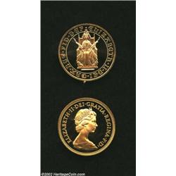 Proof Sovereigns including: 1980, KM-919; and a 500th Anniversary ND (1989(, KM-956. Both are Gem pr