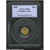 Gold peso 1888, Liberty head left/Arms with date and value, F-7, KM-56, MS64 PCGS. An exceptional ex