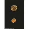 Vijayanagar Gold Pagoda, Friedberg 754, Deity seated, reverse in 3 lines, Nice VF and Gold Fanam of.