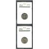 Irish Free State Sixpence 1935, KM5, MS61 ANACS, a rare date in UNC, plus Sixpence 1958 KM13a, MS64.