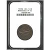 Morbiducci Copper Pattern Florin 1927, Large fish (salmon?), branch with berries, and value/Harp wit