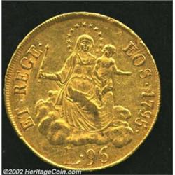 Genoa-Republic. Gold 96 Lire 1795, KM24.2, An impressive large gold coin featuring the Madonna and C