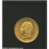 Sardinia. Carlo Felice Gold 80 Lire 1828-L Eagle head, KMC108.1, XF, considerable luster and never c