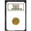 Image 1 : Sicily. Carlo III Gold Oncia 1750, KM14a, MS62 NGC. Important notice: We expect to be auctioning lot