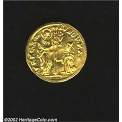 Venice. Lodovico Manin Gold Zecchino 1789-97, C140, AU-UNC with glittering surfaces. Important notic