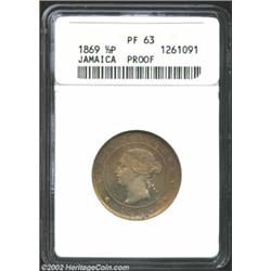 Victoria Half Penny 1869, KM16, PR63 ANACS. Important notice: We expect to be auctioning lots at the