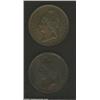 Image 1 : Pattern 2 Cents 1866, KM-Pn14, Choice Brown Proof and Pattern 2 Cents 1868 KM-Pn16, Proof with purpl