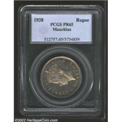 George VI Rupee 1938, KM19, PR65 PCGS. A choice proof with very light toning. Important notice: We e