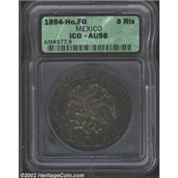 8 Reales 1894 Ho-FG, Scarce mint, AU58 ICG, toned and attractive. Important notice: We expect to be.