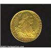 Carlos IV Gold 8 Escudos 1795-IJ, KM101, Nearly XF, reverse planchet laminations.Ex: Kreisberg June.