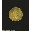 Ferdinand VII Gold 8 Escudos 1813JP, KM124, small bust, XF+, planchet lamination on the reverse. Rar